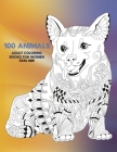 Adult Coloring Books for Women XXXL size - 100 Animals By Audra Lewis Cover Image