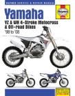 Yamaha YZ & WR 4-Stroke Motocross & Off-road Bikes, '98 to'08 (Haynes Service & Repair Manual) By Editors of Haynes Manuals Cover Image
