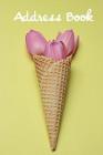 Address Book.: (Flower Edition Vol. E88) Pink Tulip In Cone Design. Glossy Cover, Large Print, Font, 6