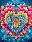 Hearts of Flowers Coloring Book Cover Image