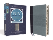 NIV Study Bible, Fully Revised Edition, Personal Size, Leathersoft, Navy/Blue, Red Letter, Thumb Indexed, Comfort Print By Kenneth L. Barker (Editor), Mark L. Strauss (Editor), Jeannine K. Brown (Editor) Cover Image