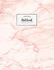 Notebook: Beautiful pink marble white label ★ School supplies ★ Personal diary ★ Office notes 8.5 x 11 - big n By Paper Juice Cover Image
