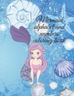 Mermaid alphabet and numbers coloring book By Cristie Publishing Cover Image