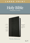 KJV Large Print Thinline Reference Bible, Filament Enabled Edition (Red Letter, Leatherlike, Black/Onyx) By Tyndale (Created by) Cover Image