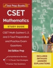 CSET Mathematics Study Guide: CSET Math Subtest 1, 2, and 3 Test Preparation and Practice Exam Questions [3rd Edition Prep] Cover Image