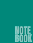 Notebook: Teal Wide Ruled 8.5 x 11 (100 Pages) By Simple Wide Ruled Notebooks Cover Image