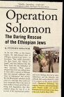 Operation Solomon: The Daring Rescue of the Ethiopian Jews By Stephen Spector Cover Image