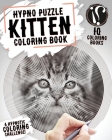 Kitten Coloring Book: Hypno Puzzle Single Line Spiral and Activity Challenge Kitten Coloring Book for Adults By Iq Coloring Books Cover Image