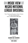 An Inside View of Negro National League Baseball: Told Through Humorous Short Stories and Wise Observations from an Elite Giant, Don Troy By Belinda Cole-Schwartz Cover Image
