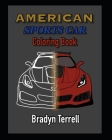 American Sports Car Coloring Book Cover Image