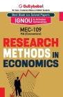 MEC-09/MEC-109 Research Methods in Economics By Gullybaba Com Panel Cover Image