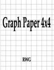 Graph Paper 4x4: 50 Pages 8.5 X 11 By Rwg Cover Image