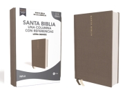 Biblia Nbla, Una Columna Con Referencias, Letra Grande, Tapa Dura/Tela, Gris, Edición Letra Roja Cover Image