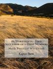 60 Worksheets - Find Successor of 1 Digit Numbers: Math Practice Workbook Cover Image