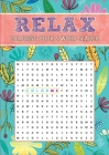 Relax Coloring Book & Word Search Cover Image