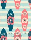 Surf Notebook Dot Grid: 8.5 x 11 inches composition book, 150 pages By Inspiration Notebooks Cover Image