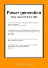 Power Generation: Core Research from Twi Cover Image
