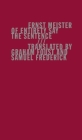 Of Entirety Say the Sentence By Ernst Meister, Graham Foust (Translator), Samuel Frederick (Translator) Cover Image