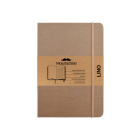 Moustachine Classic Linen Hardcover Dark Tan Lined Large By Moustachine (Designed by) Cover Image