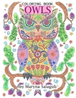 Owls coloring book Cover Image