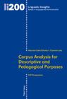 Corpus Analysis for Descriptive and Pedagogical Purposes: ESP Perspectives (Linguistic Insights #200) By Maurizio Gotti (Other), Maurizio Gotti (Editor), Davide S. Giannoni (Editor) Cover Image