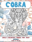 Adult Coloring Books for Men - Under 10 Dollars - Animals - Cobra Cover Image