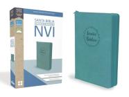 Santa Biblia de Premio Y Regalo Nvi, Leathersoft, Aqua Con Cremallera By Nvi-Nueva Version International Cover Image