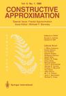 Constructive Approximation: Special Issue: Fractal Approximation Cover Image