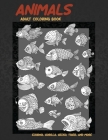 Animals - Adult Coloring Book - Echidna, Gorilla, Gecko, Tiger, and more Cover Image