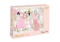 Elegance: 1000-Piece Puzzle: The Beauty of French Fashion Cover Image