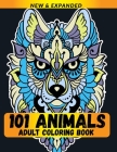 101 Animals Adult Coloring Book: An Adult Coloring Book with Fun, Easy, and Relaxing Coloring Pages By Draft Deck Publications Cover Image