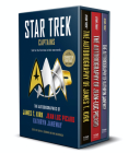 Star Trek Captains - The Autobiographies: Boxed set with slipcase and character portrait art of Kirk, Picard and Janeway autobiographies By Una McCormack, David A. Goodman Cover Image