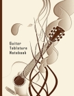 Guitar Tablature Notebook: 6 tabs across top with 7 staves beneath. Great songwriting and guitarist gift, ideal for beginners or axe masters. Cover Image