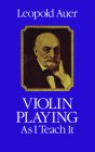 Violin Playing as I Teach It By Leopold Auer Cover Image