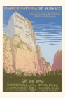 Vintage Journal Poster for Zion National Park Cover Image