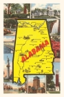 Vintage Journal Alabama Map and Scenes By Found Image Press (Producer) Cover Image