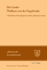 Die Lieder Walthers von der Vogelweide (Altdeutsche Textbibliothek #43) By Friedrich Maurer (Editor) Cover Image