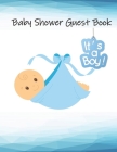 Baby Shower Guest Book: It's a Boy, Baby Elephant Guestbook, Gift Tracker Log and Keepsake Pages Cover Image