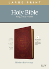 KJV Large Print Thinline Reference Bible, Filament Enabled Edition (Red Letter, Leatherlike, Burgundy) By Tyndale (Created by) Cover Image