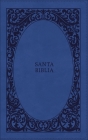 Biblia Reina-Valera 1960, Tierra Santa, Ultrafina Letra Grande, Leathersoft, Azul, Con Cierre Cover Image