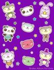 Sticker Album For Girls: 100 Plus Pages For PERMANENT Sticker Collection, Activity Book For Girls, Purple - 8.5 by 11 Cover Image
