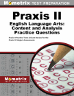 Praxis II English Language Arts: Content and Analysis Practice Questions: Praxis II Practice Tests & Exam Review for the Praxis II: Subject Assessment Cover Image