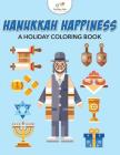 Hanukkah Happiness: A Holiday Coloring Book Cover Image