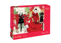 Iconic: 1000-Piece Puzzle: The Masters of Italian Fashion By Megan Hess, Megan Hess (Illustrator) Cover Image