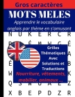 Mots Meles: en anglais, mots cachés adultes en gros caractères, livre de mots mêlés, grand format ( A4 ) Cover Image