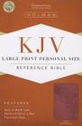 KJV Large Print Personal Size Reference Bible, Pink LeatherTouch By Holman Bible Publishers (Editor) Cover Image