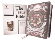 The Jesus Bible Artist Edition, Niv, (with Thumb Tabs to Help Locate the Books of the Bible), Leathersoft, Gray Floral, Thumb Indexed, Comfort Print By Passion Publishing (Editor), Louie Giglio (Introduction by), Zondervan Cover Image