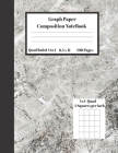 Graph Composition Notebook 4 Squares per inch 4x4 Quad Ruled 4 to 1 / 8.5 x 11 100 Sheets: Cute Funny Marble Gray Gift Notepad / Grid Squared Paper Ba Cover Image