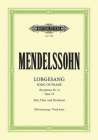 Lobgesang (Symphony No. 2 in B Flat) Op. 52 (Vocal Score): Symphony-Cantata for Sst Soli, Choir and Orchestra (Ger) (Edition Peters) By Felix Mendelssohn (Composer), Johanna Cornelis (Composer) Cover Image