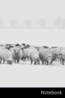 Notebook: 冬、羊、群れ、雪 ノートブック/  Cover Image